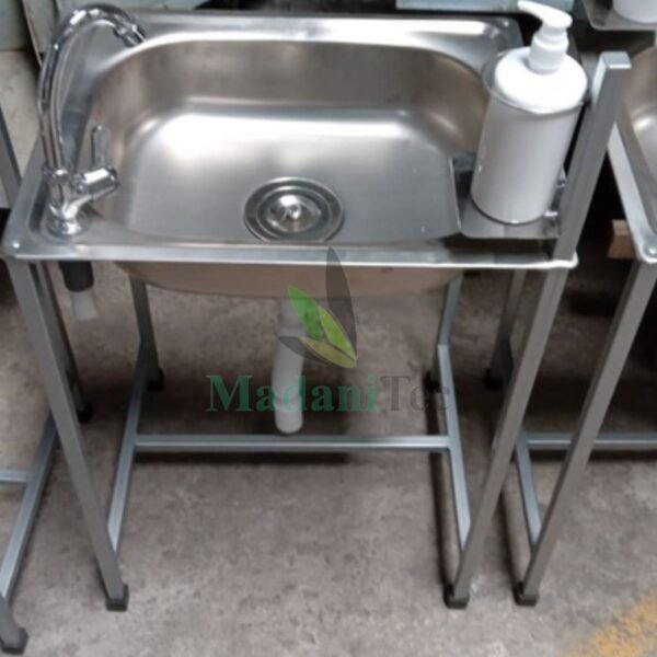 Hand Wash Sink Portable with Soap Dispenser