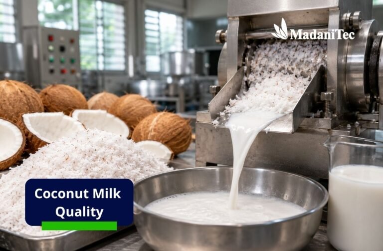 Coconut milk quality and consistent extraction process using fresh grated coconut