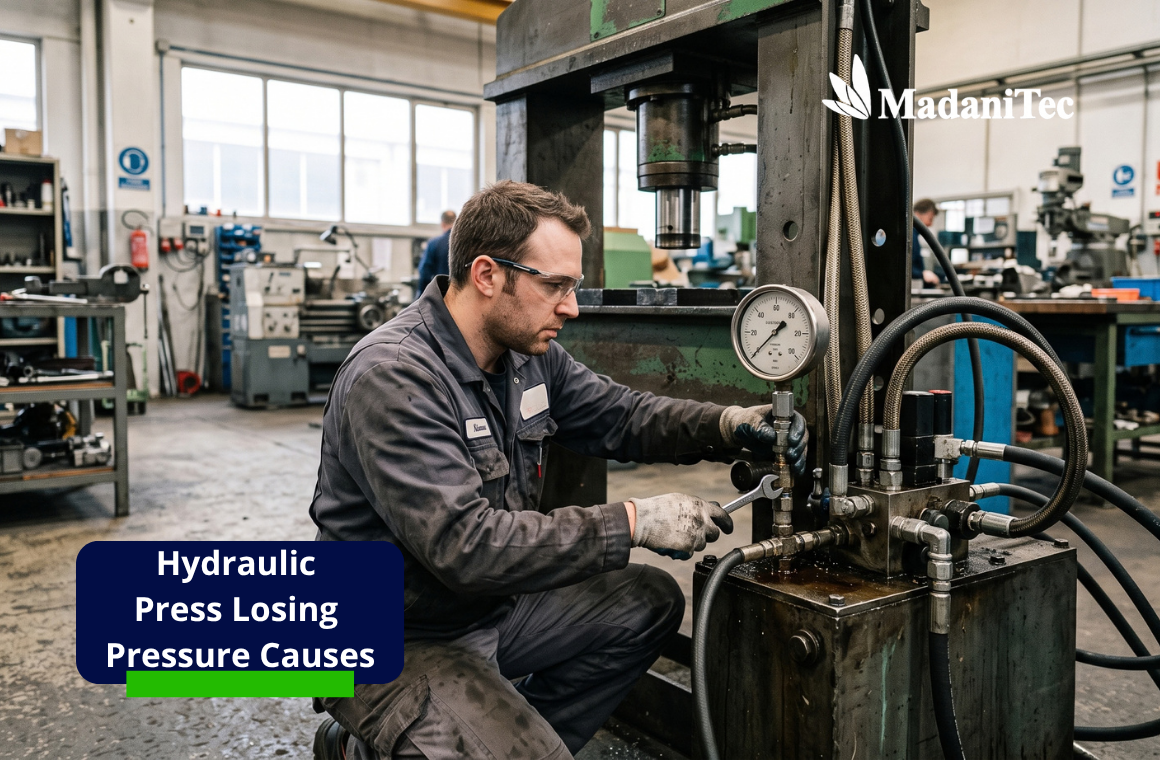 hydraulic press losing pressure causes