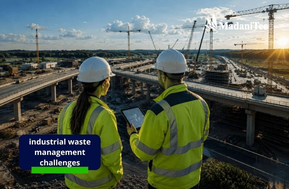 Industrial waste management challenges in a growing manufacturing facility