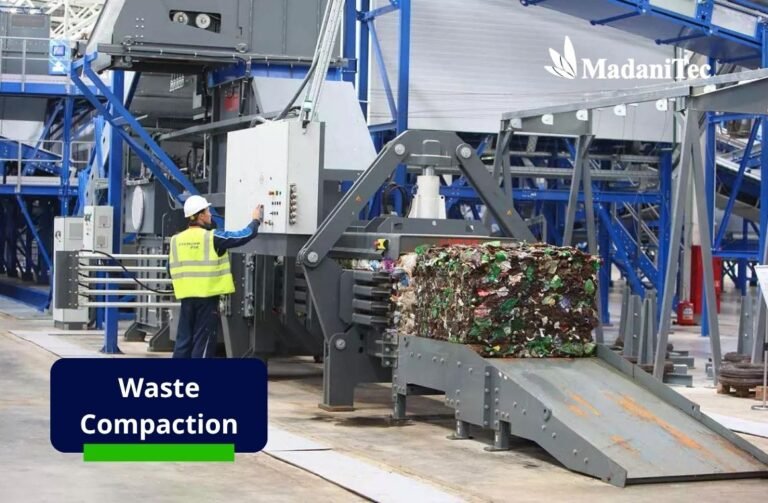 Still Compacting Waste Manually? Here’s How It Can Affect Time and Productivity 1 Modern industrial facility transitioning from manual to mechanical waste compaction