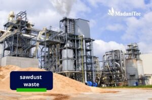 Sawdust waste and wood residue processing for valuable products