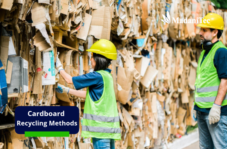 Cardboard recycling methods for different cardboard types