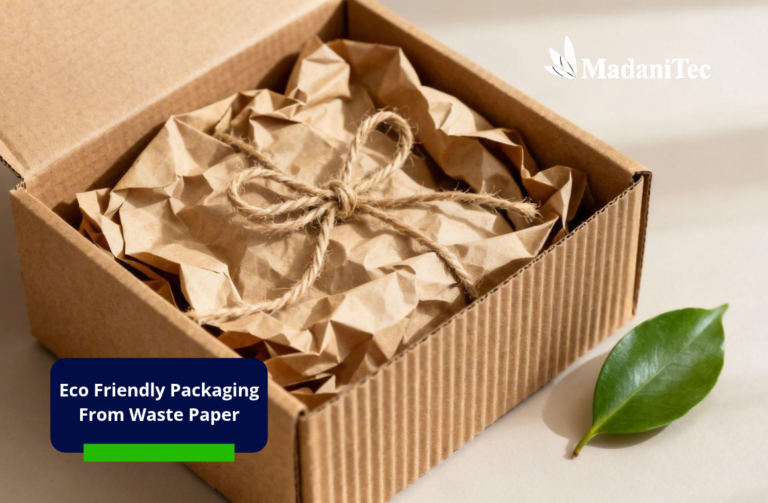 eco-friendly packaging from waste paper